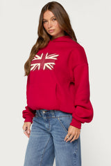 Union Jack Cheetah Print Hoodie