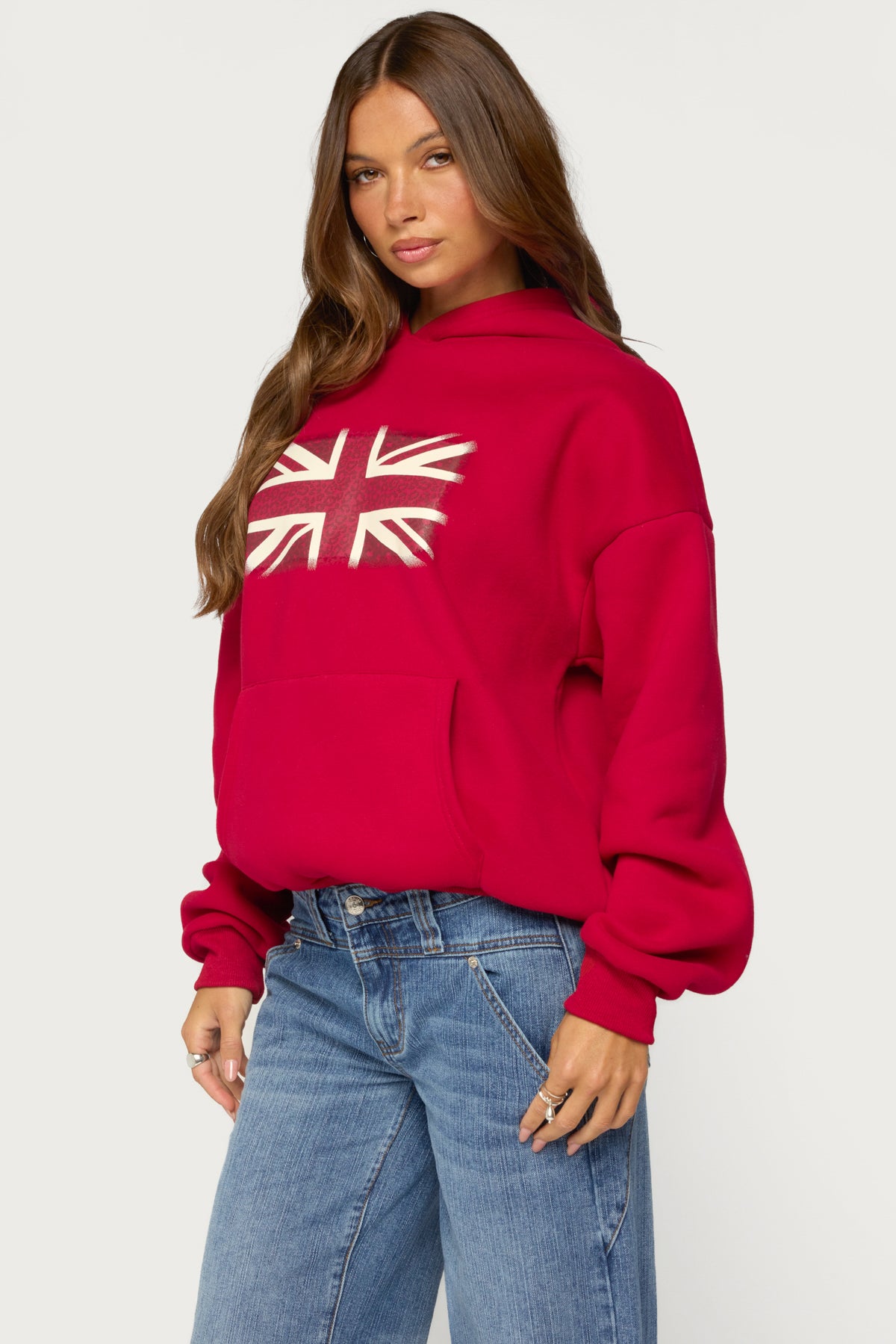 Union Jack Cheetah Print Hoodie
