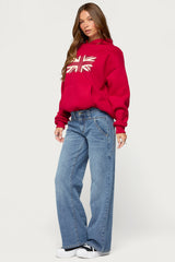 Union Jack Cheetah Print Hoodie