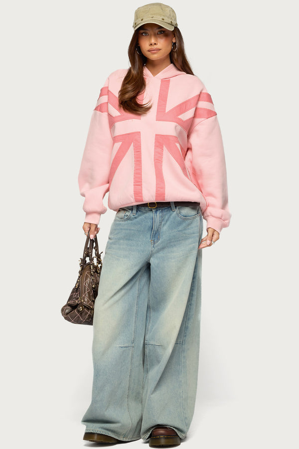 Union Jack Oversized Hoodie view 2