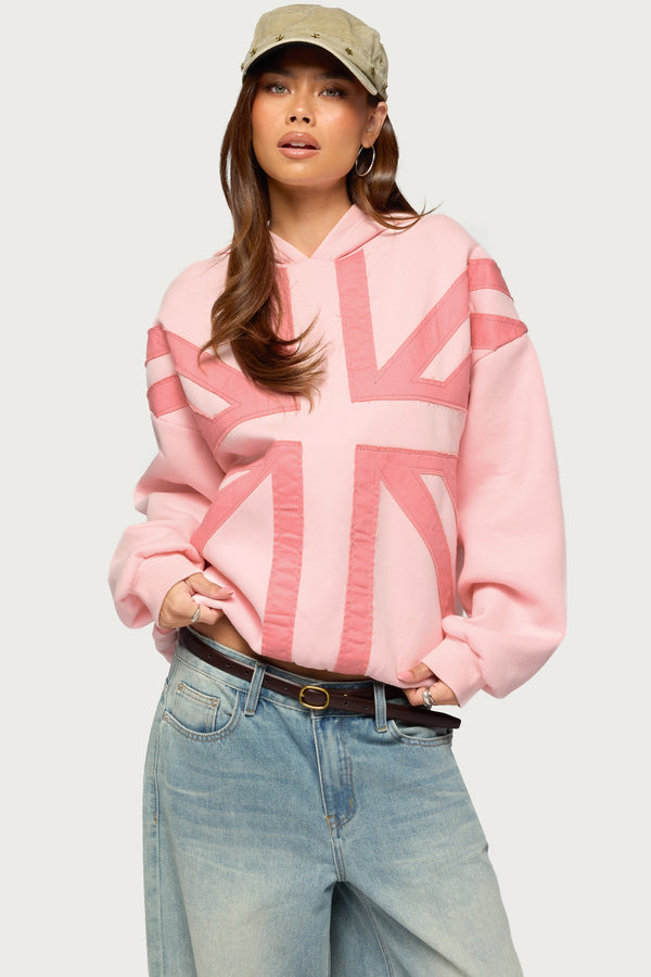 Union Jack Oversized Hoodie view 1