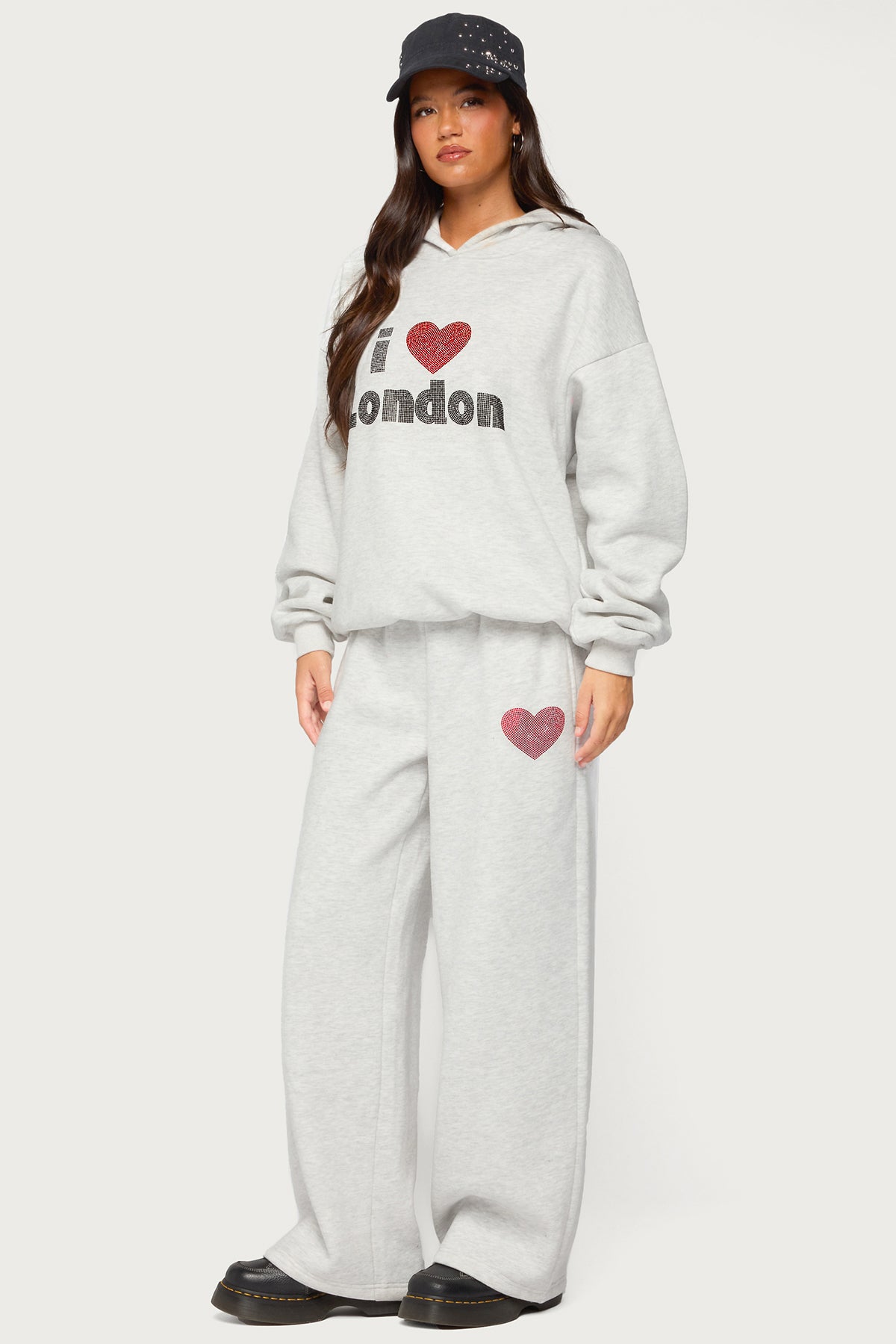 London Obsessed Rhinestone Sweatpants