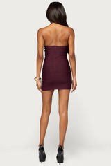 Tima Bandage Halter Mini Dress