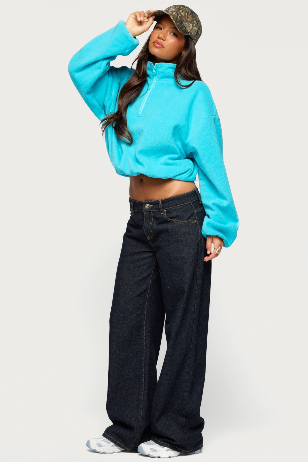Lasha Oversized Sherpa Sweatshirt – edikted