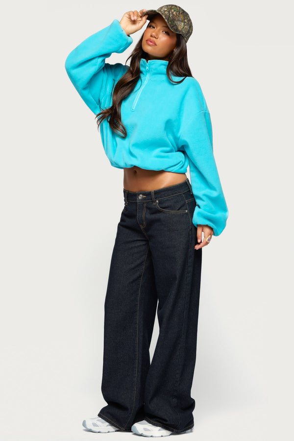 Lasha Oversized Sherpa Sweatshirt view 2
