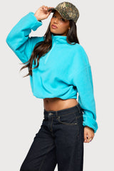 Lasha Oversized Sherpa Sweatshirt