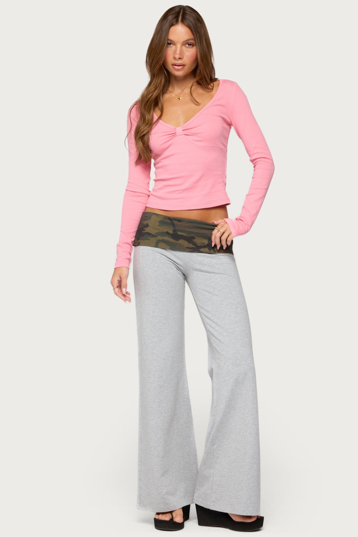 Edikted Duty Foldover Pants