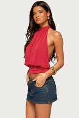 Laeva Backless Halter Top
