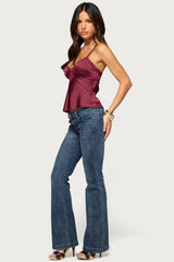 Julliet Lacey Satin Effect Top
