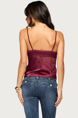 Julliet Lacey Satin Effect Top