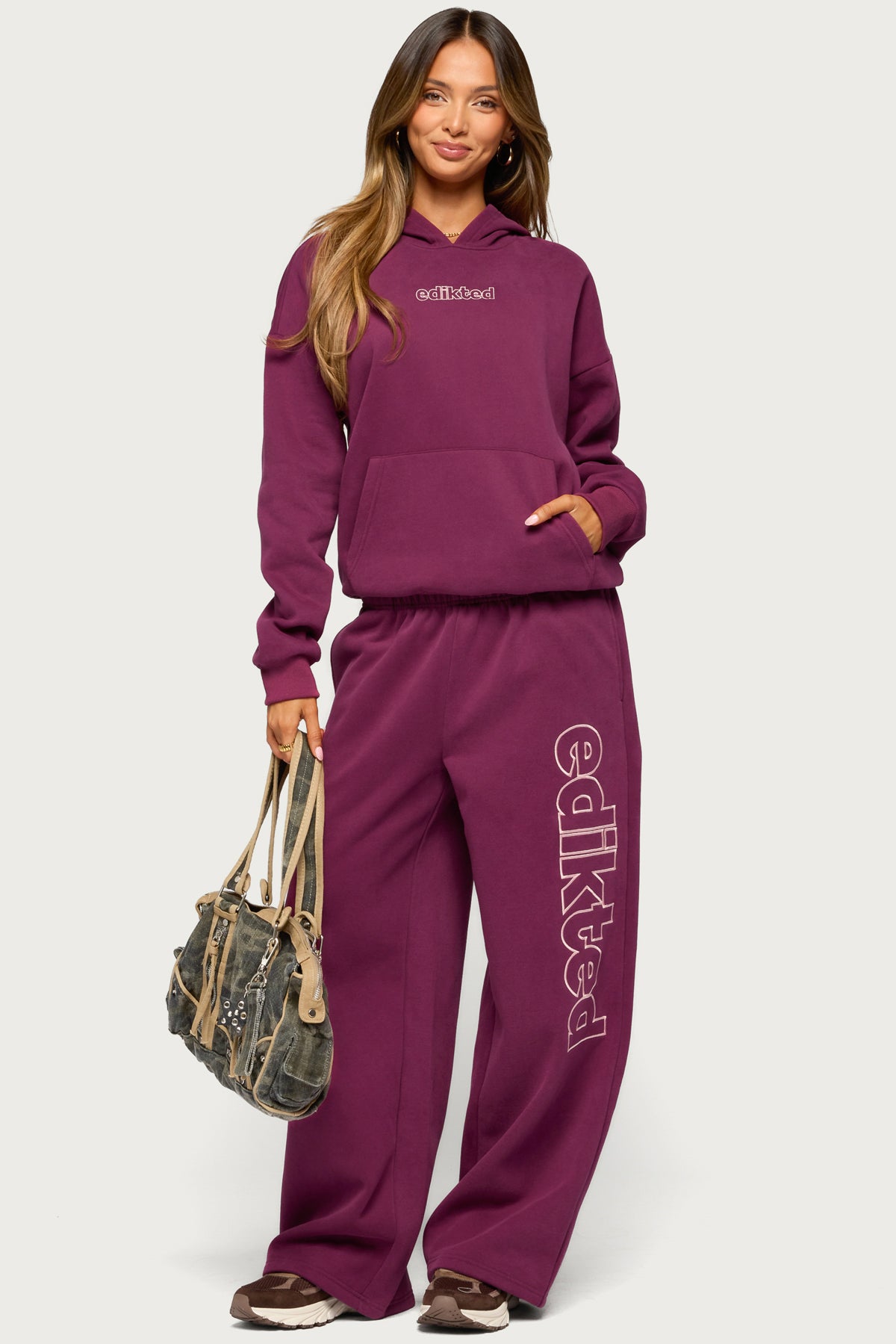 Living Edikted Wide Leg Sweatpants