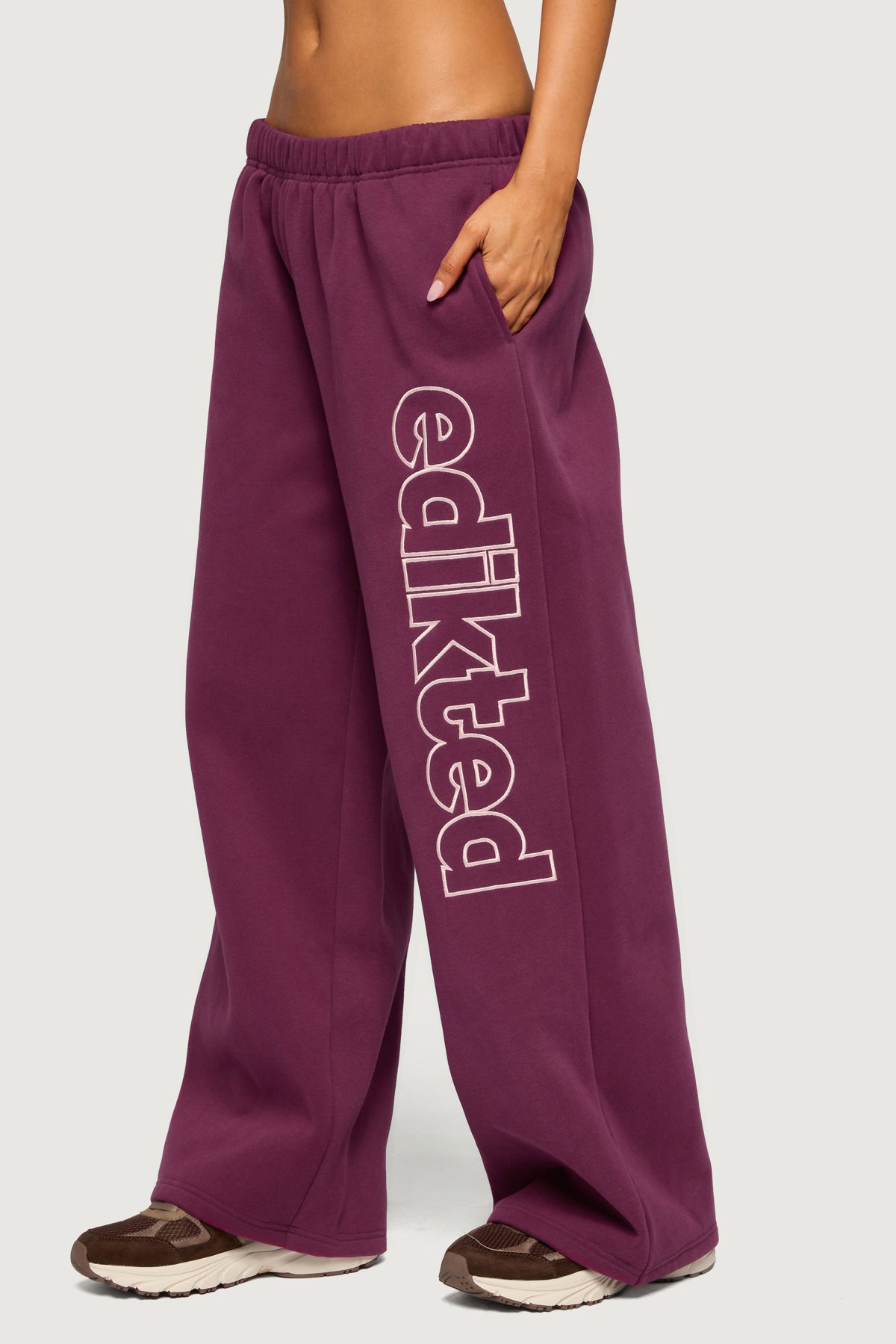 Living Edikted Wide Leg Sweatpants