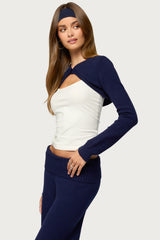 Nani Cropped Long Sleeve Knit Cardigan