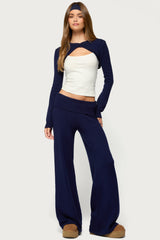 Nani Cropped Long Sleeve Knit Cardigan