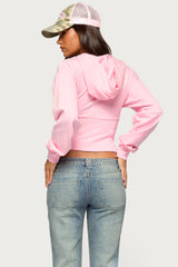 Fely Zip Up Hooded Top