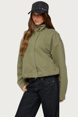 Taela Oversized High Neck Coat