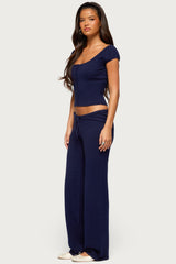 Alkira Knit Straight Leg Pants