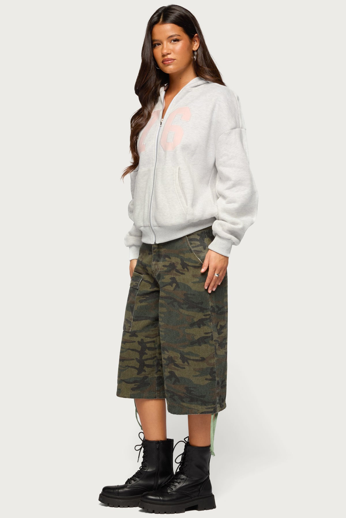 Edikted 76 Zip Up Hoodie