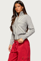 Karsyn UK Braided Knit Cardigan