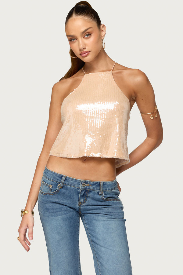 Dazz Sequin Top view 1