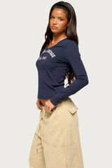 1980 Vintage V Neck Top
