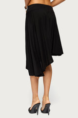 Dida Asymmetric Beaded Midi Skirt