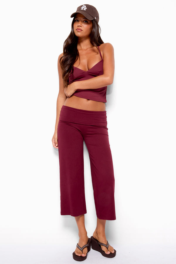 Kanel Foldover Capri Pants