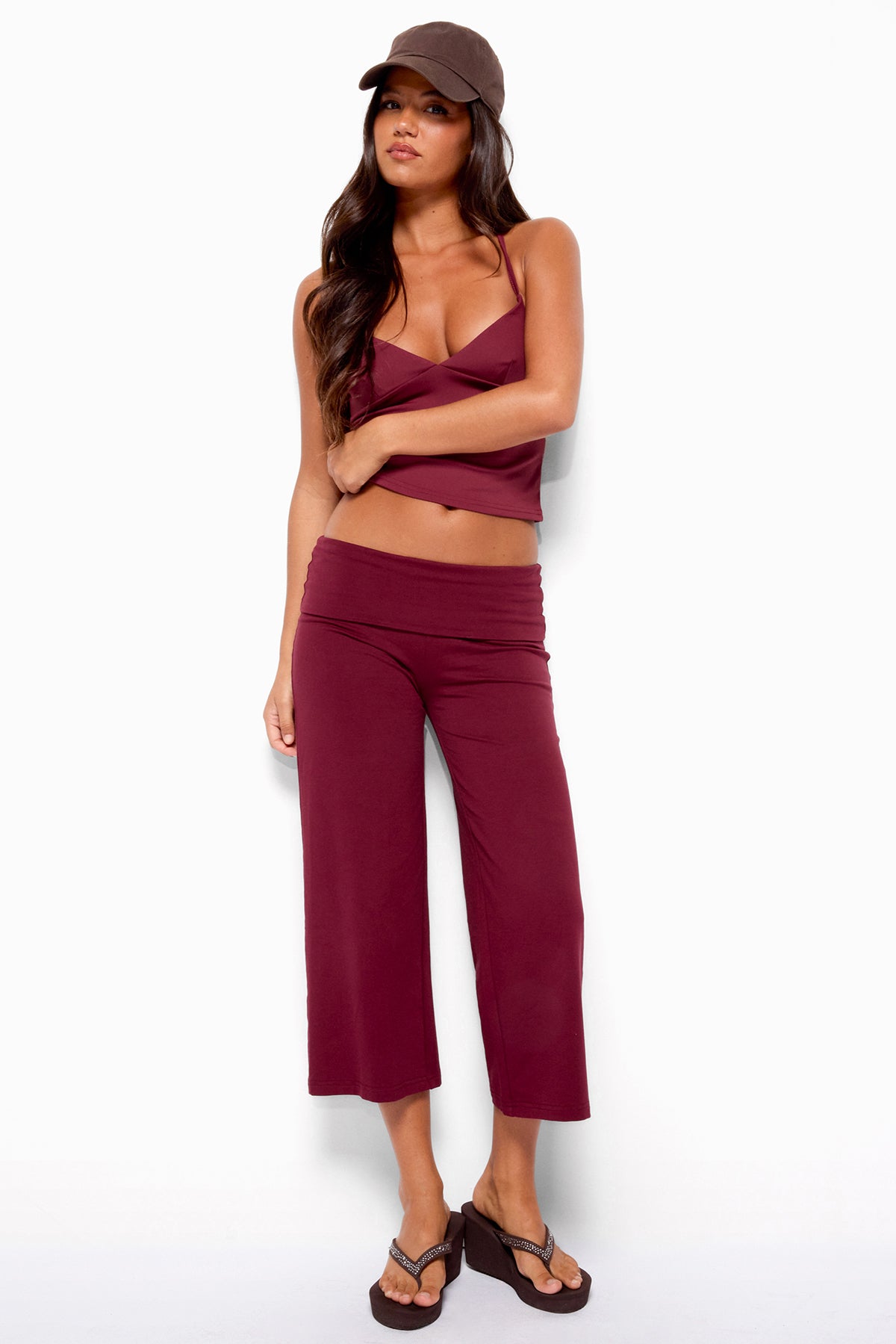 Kanel Foldover Capri Pants