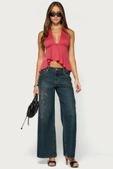 Kinsleigh Asymmetric Babydoll Top