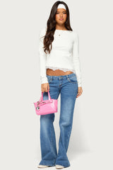 Harlen Lacey Asymmetric Long Sleeve Top