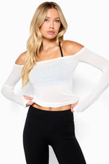 Gemima Sheer Off Shoulder Top