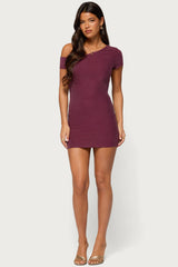 Aruna Off Shoulder Lacey Mini Dress