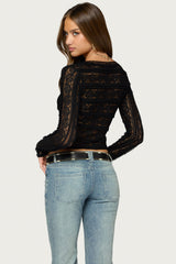 Saira Lace Long Sleeve Top