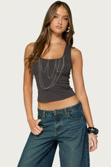 Kaiva Draped Chain Top