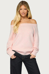 Hada Knit Off Shoulder Sweater