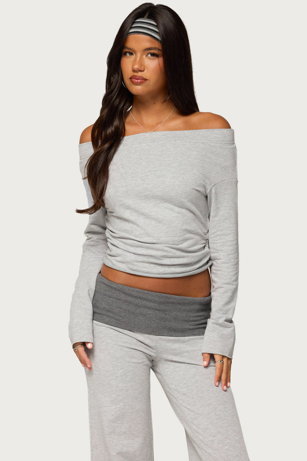 Sunnie Off Shoulder Ruched Top view 1
