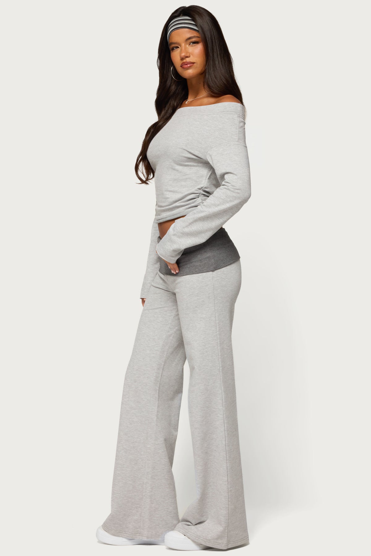 Sunnie Contrast Foldover Pants