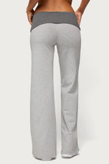 Sunnie Contrast Foldover Pants