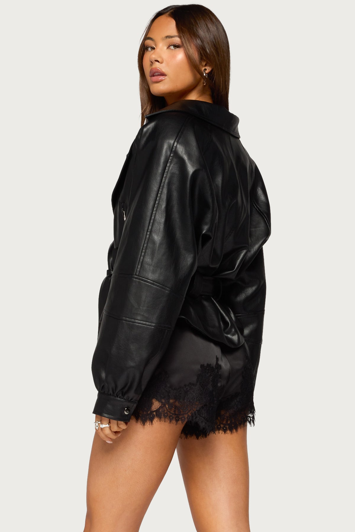 Mariem Faux Leather Jacket