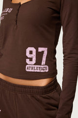 Edikted Malibu Long Sleeve Henley Top