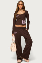 Edikted Malibu Long Sleeve Henley Top