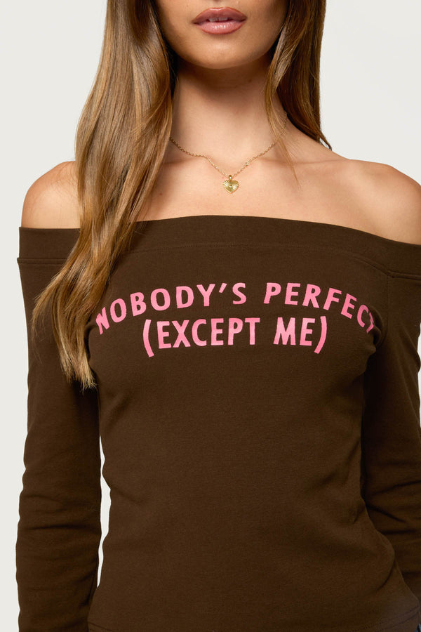 Miss Perfect Off Shoulder Top view 2