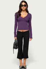 Ellyana Lacey Long Sleeve Top
