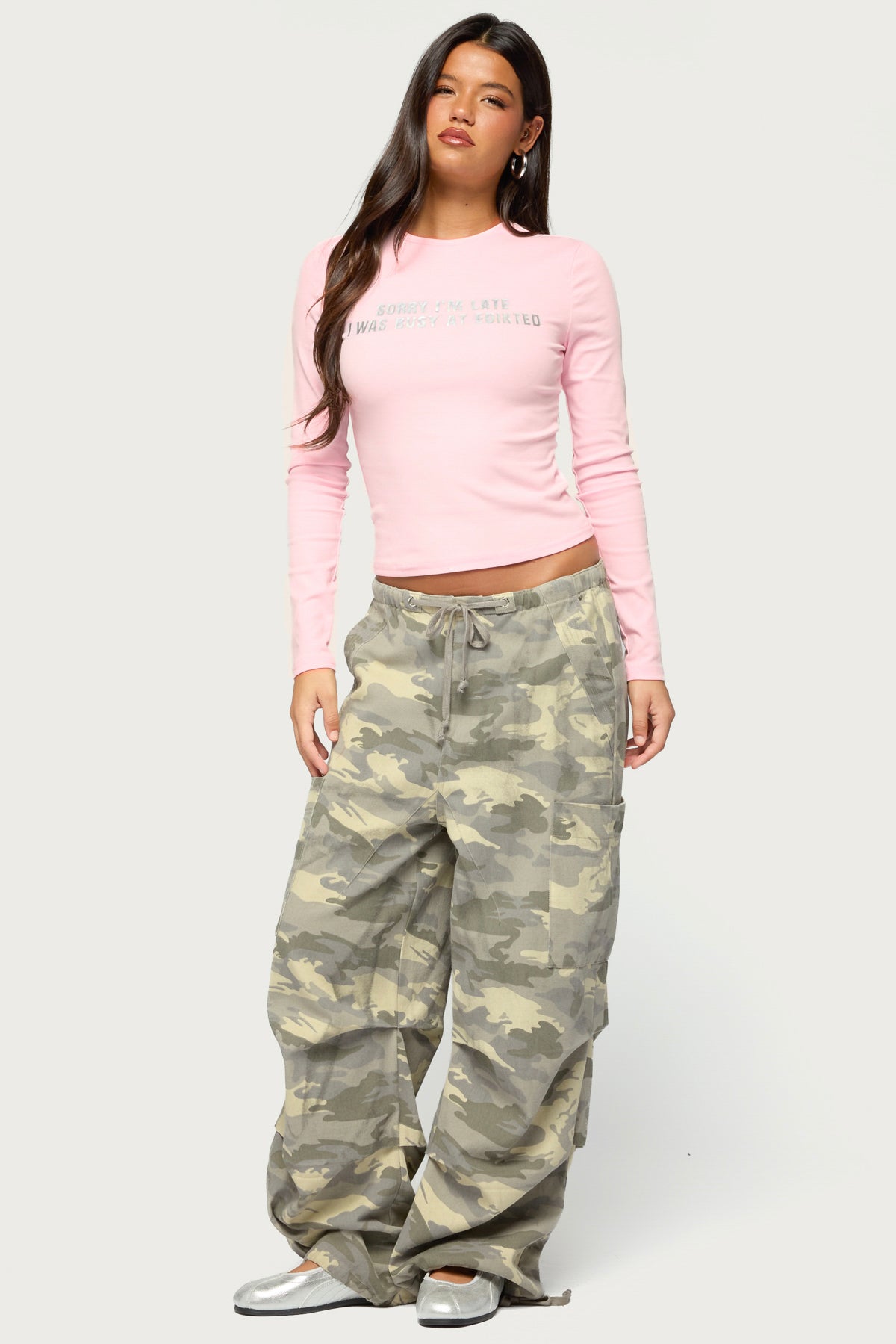 Busy At Edikted Long Sleeve Top