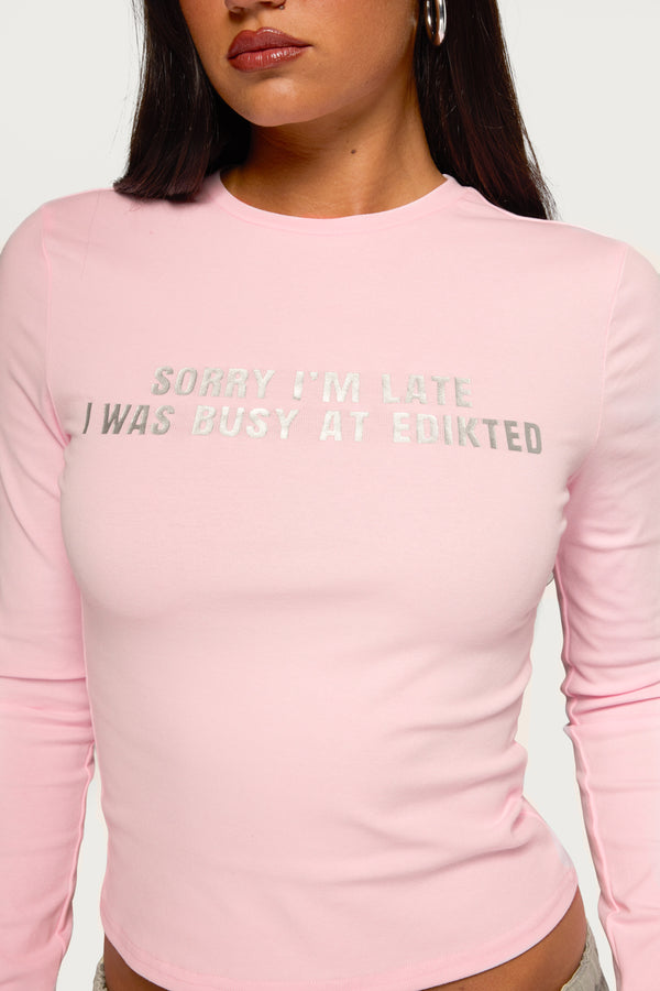 Busy At Edikted Long Sleeve Top view 2