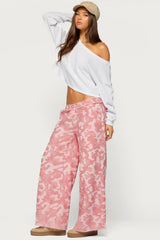 Adelyn Camo Wide Leg Sweatpants