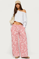 Adelyn Camo Wide Leg Sweatpants