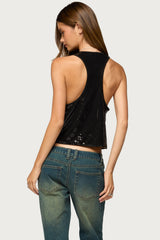 Fera Sequin Top