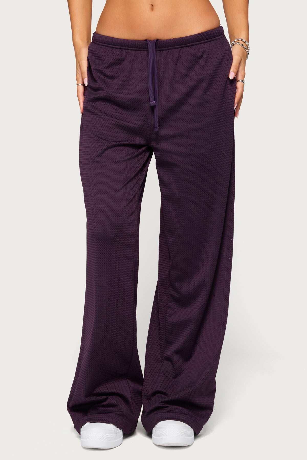 Daynah Stripey Mesh Sweatpants