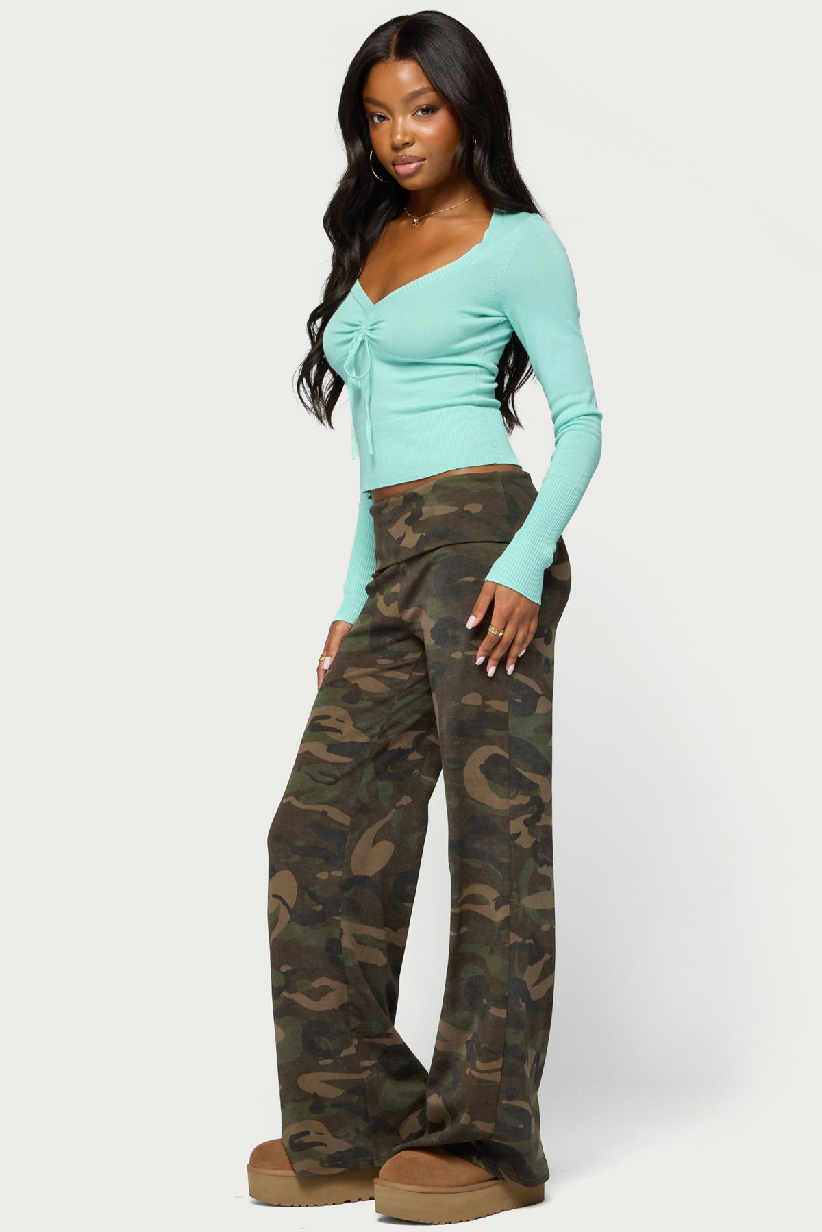Phaye Drawstring Knit Sweater